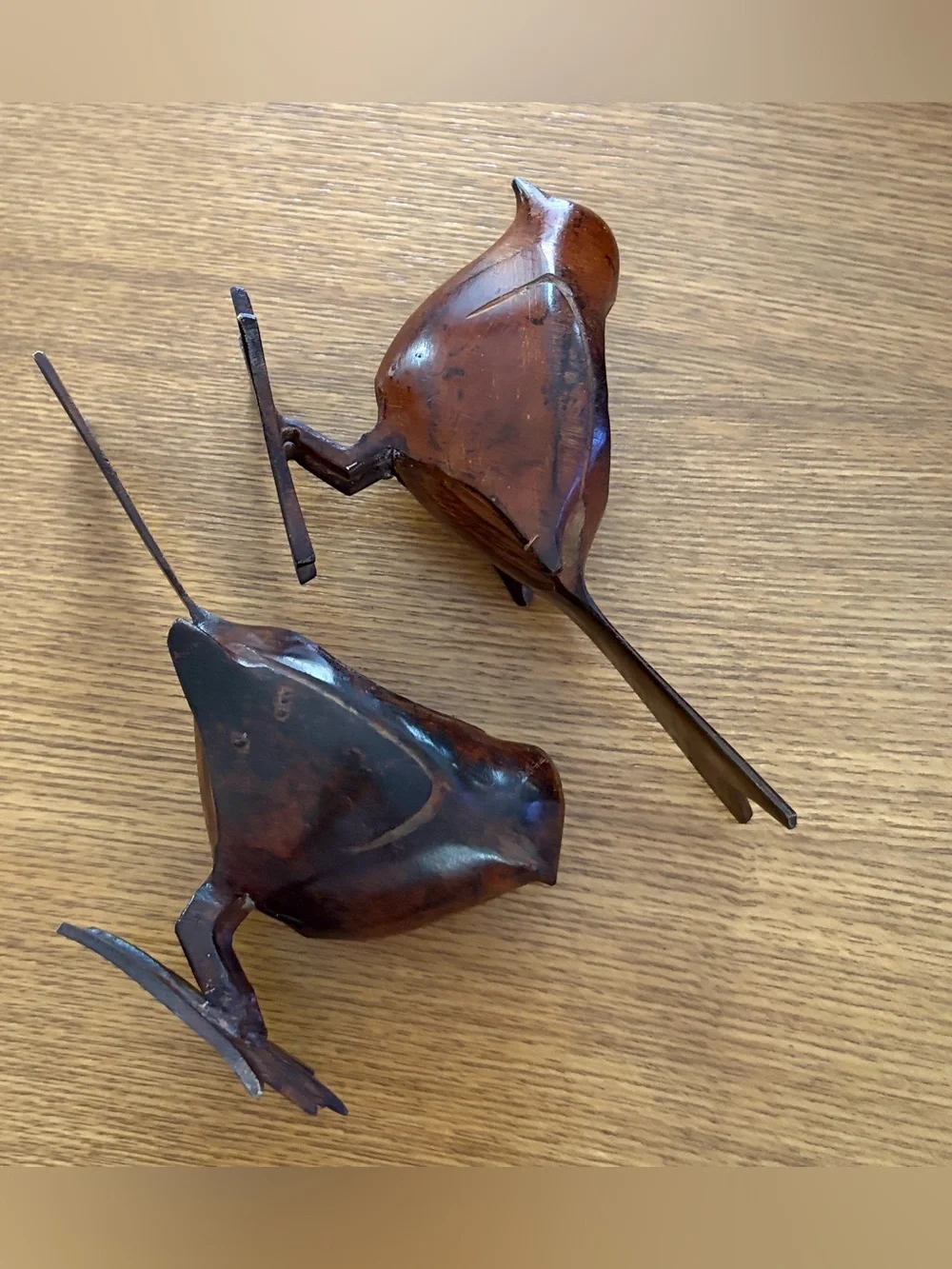Metal Cast Iron MCM Bird Tealight Candle Holder Rustic Farmhouse Shelf Decor